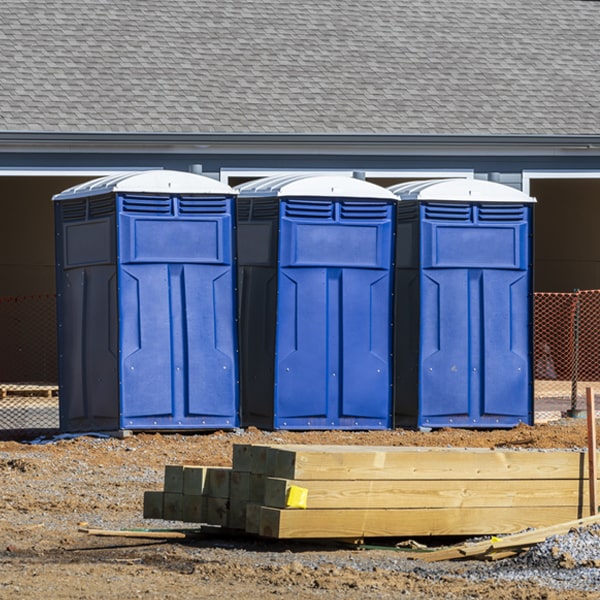 how can i report damages or issues with the porta potties during my rental period in Corwin Springs MT